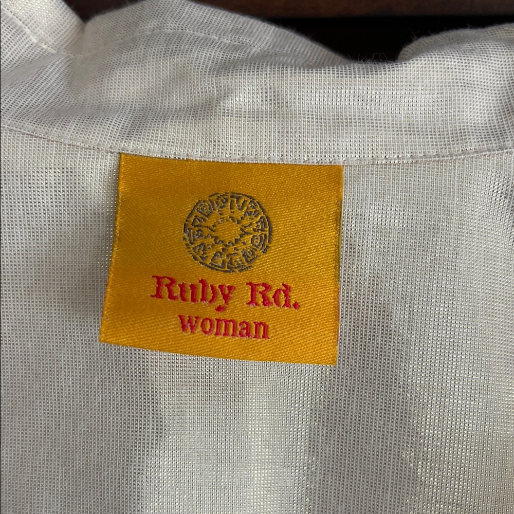 Ruby Rd. Cream Button Down Shirt - Picture 2 of 3